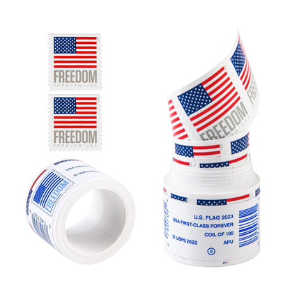 2023 US Flags / Freedom Booklets Rolls Forever First Class Postage Stamps image 1